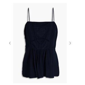 BA&SH Miranda embroidered georgette top